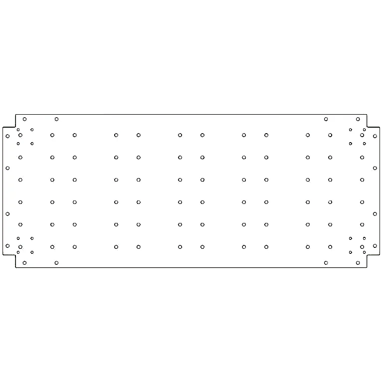 Verzinkt stalen bodemplaat - 50 x 120 cm