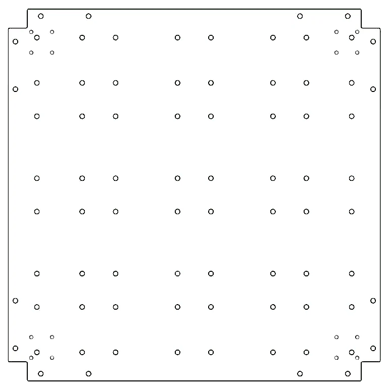 Verzinkt stalen bodemplaat - 80 x 80 cm