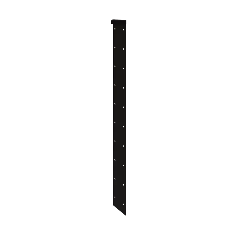 Stalen plantenbak - Hoekstuk 180° - 100 cm - RAL9005 mat (zwart)