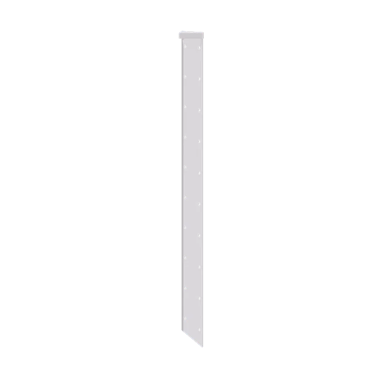 Stalen plantenbak - Hoekstuk 180° - 100 cm - RAL9010 mat (wit)