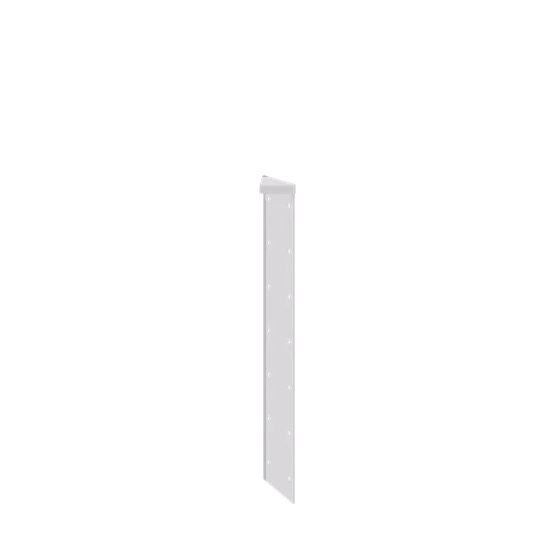 Stalen plantenbak - Hoekstuk 180° - 70 cm - RAL9010 mat (wit)