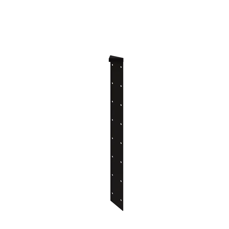Stalen plantenbak - Hoekstuk 180° - 80 cm - RAL9005 mat (zwart)