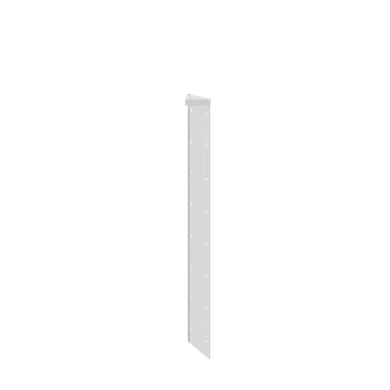 Stalen plantenbak - Hoekstuk 180° - 80 cm - RAL9010 mat (wit)