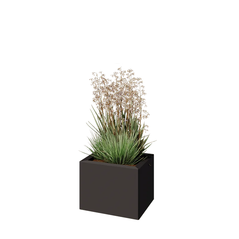 Stalen plantenbak - Rechthoek - 40 x 30 x 30 cm - Andere RAL kleur - Met bodemplaat