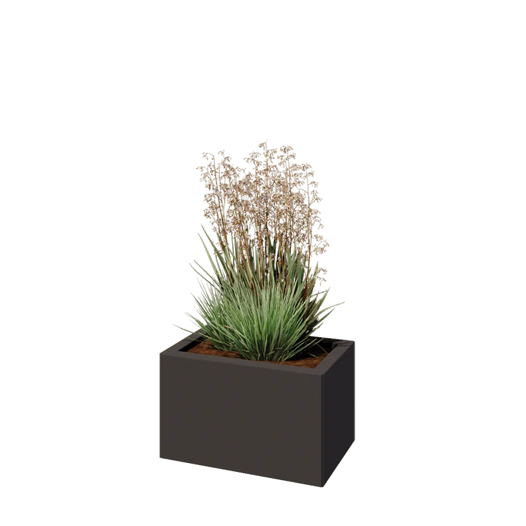 Stalen plantenbak - Rechthoek - 50 x 30 x 30 cm - Andere RAL kleur - Zonder bodemplaat