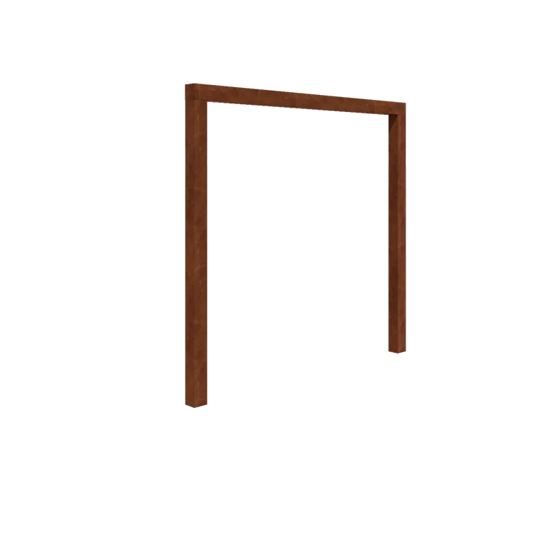 Cortenstaal pergola - Recht - 250 x 230 cm - Zonder betonpoer