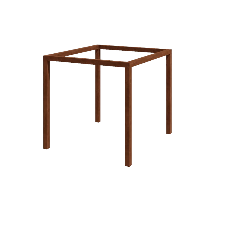 Cortenstaal pergola - Vierkant - 274 x 250 x 230 cm - Zonder betonpoer
