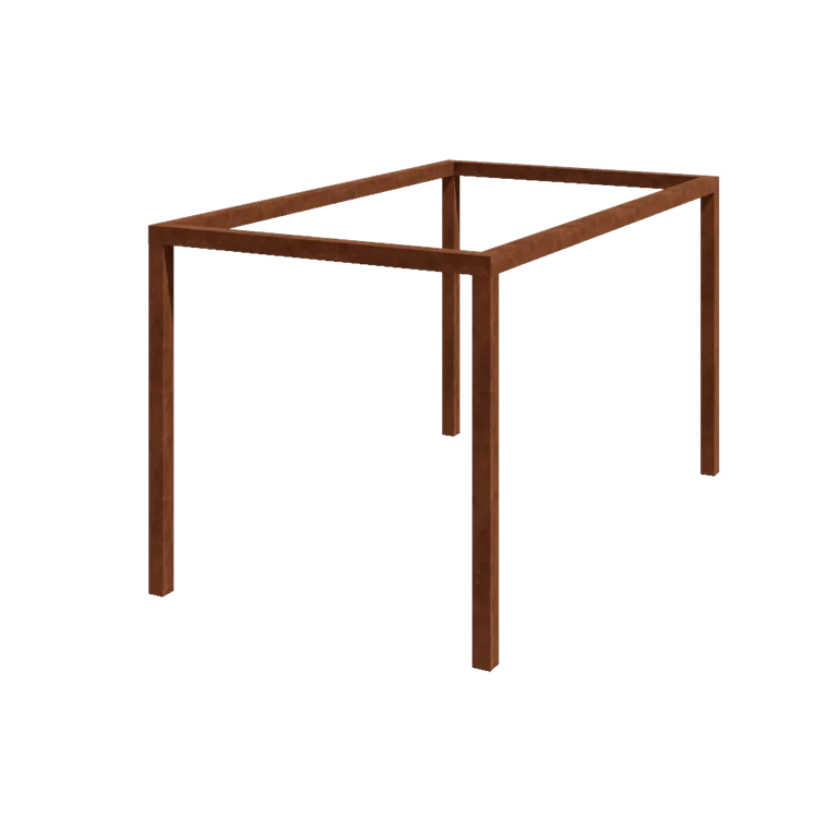 Cortenstaal pergola - Rechthoek - 424 x 250 x 230 cm - Zonder betonpoer
