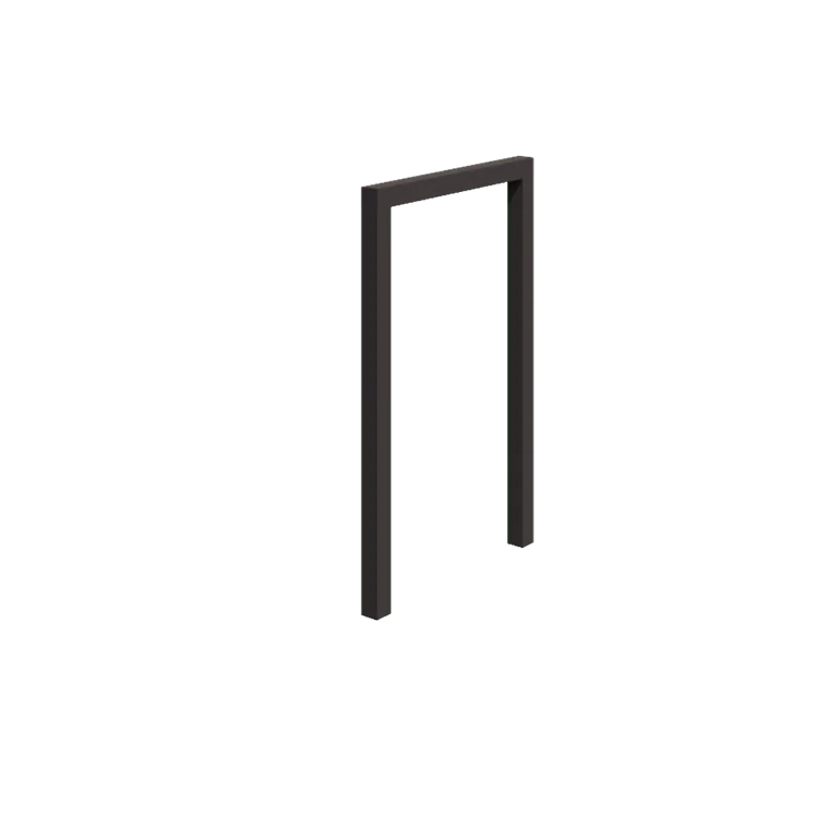 Stalen pergola - Recht - 150 x 230 cm - RAL7016 mat (antraciet grijs) - Zonder betonpoer