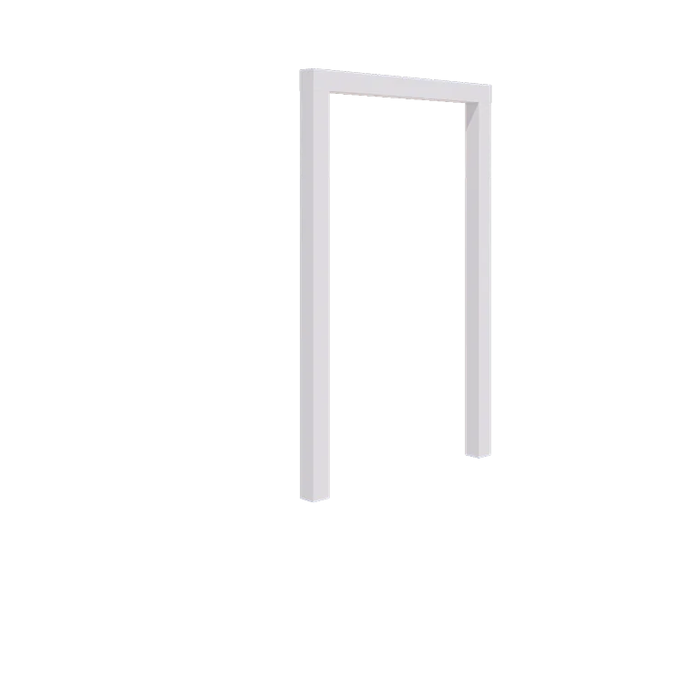 Stalen pergola - Recht - 150 x 230 cm - RAL9010 mat (wit) - Zonder betonpoer