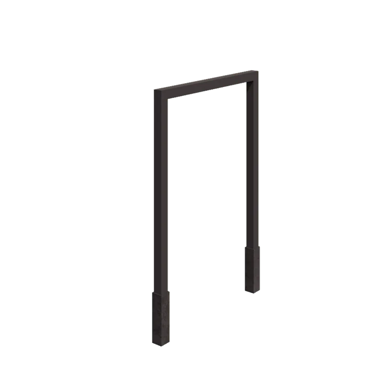 Stalen pergola - Recht - 200 x 230 cm - RAL7016 mat (antraciet grijs) - Met betonpoer