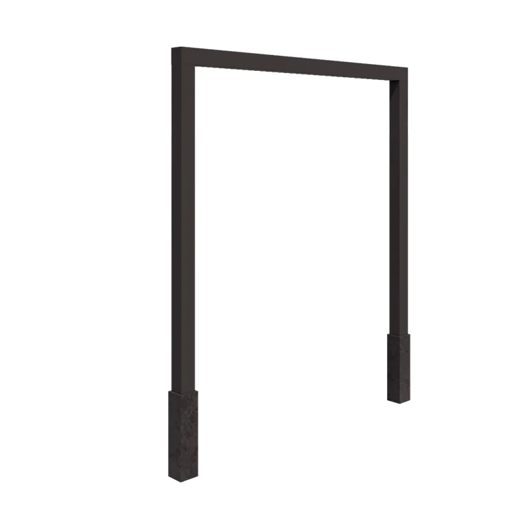 Stalen pergola - Recht - 250 x 230 cm - Andere RAL kleur - Met betonpoer