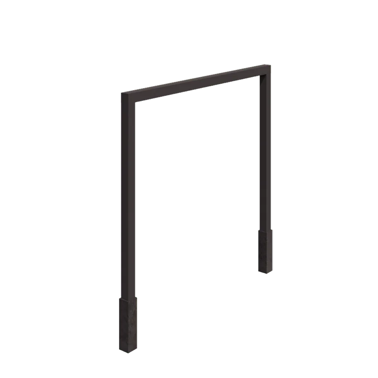 Stalen pergola - Recht - 300 x 230 cm - RAL7016 mat (antraciet grijs) - Met betonpoer