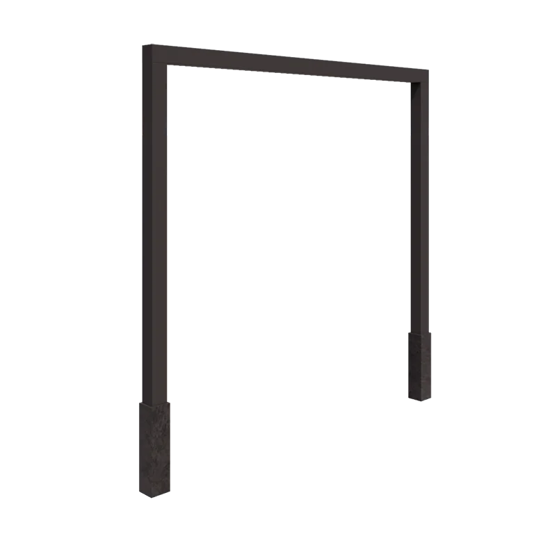 Stalen pergola - Recht - 300 x 230 cm - Andere RAL kleur - Met betonpoer