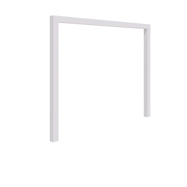 Stalen pergola - Recht - 300 x 230 cm - RAL9010 mat (wit) - Zonder betonpoer