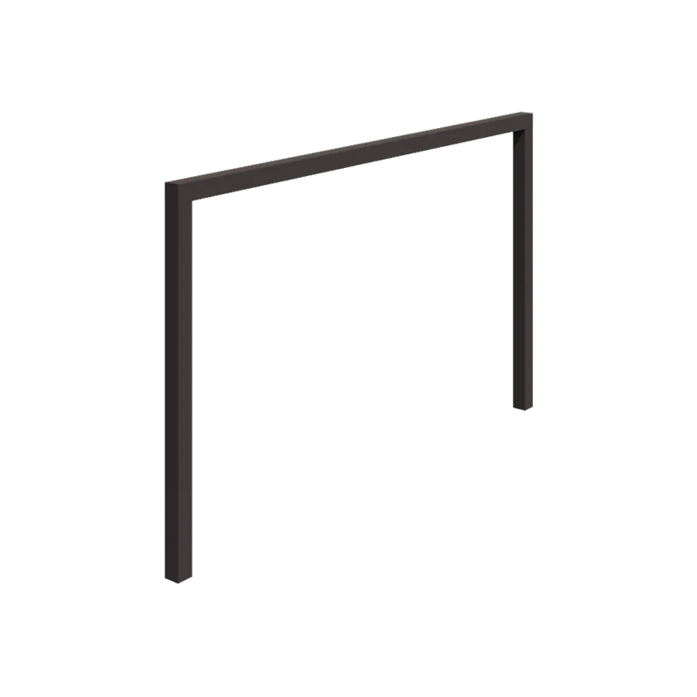 Stalen pergola - Recht - 400 x 230 cm - RAL7016 mat (antraciet grijs) - Zonder betonpoer