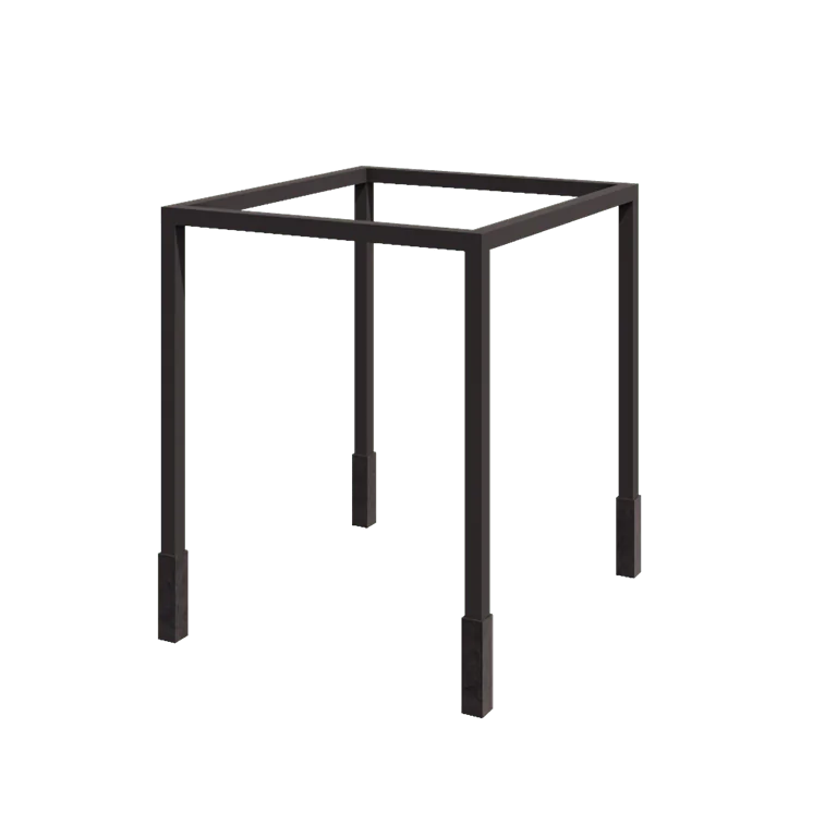 Stalen pergola - Vierkant - 274 x 250 x 230 cm - RAL7016 mat (antraciet grijs) - Met betonpoer