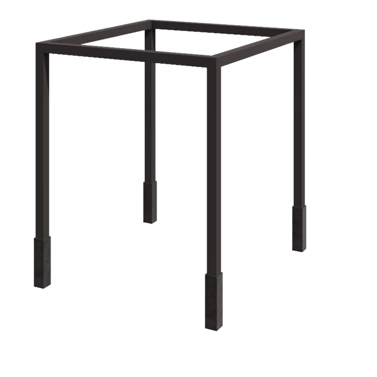 Stalen pergola - Vierkant - 274 x 250 x 230 cm - Andere RAL kleur - Met betonpoer