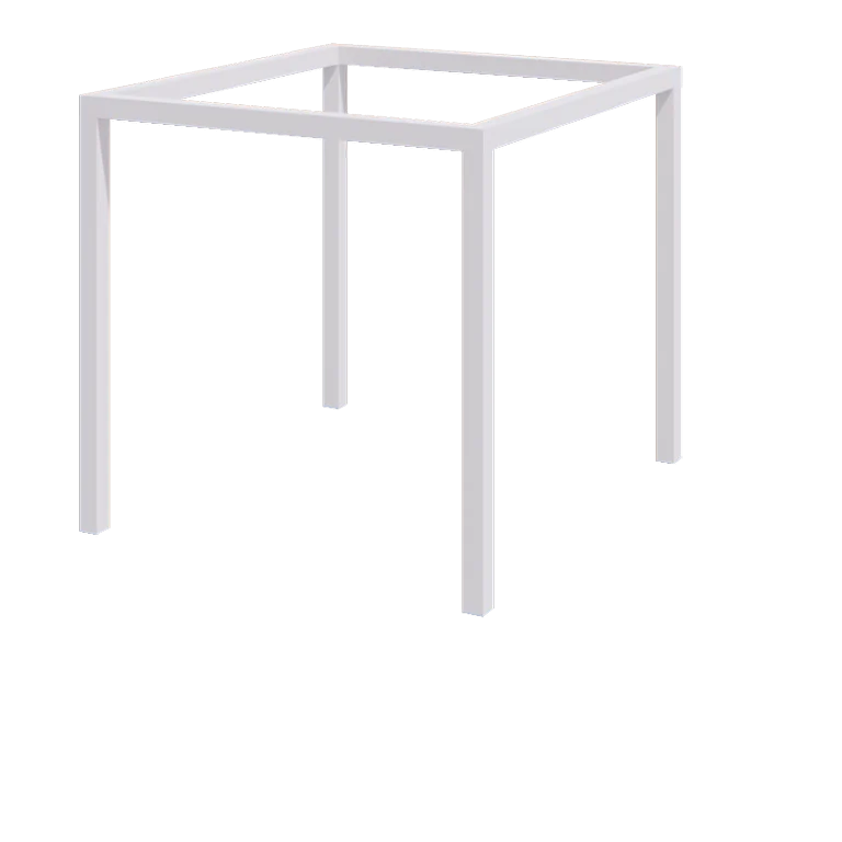 Stalen pergola - Vierkant - 274 x 250 x 230 cm - RAL9010 mat (wit) - Zonder betonpoer