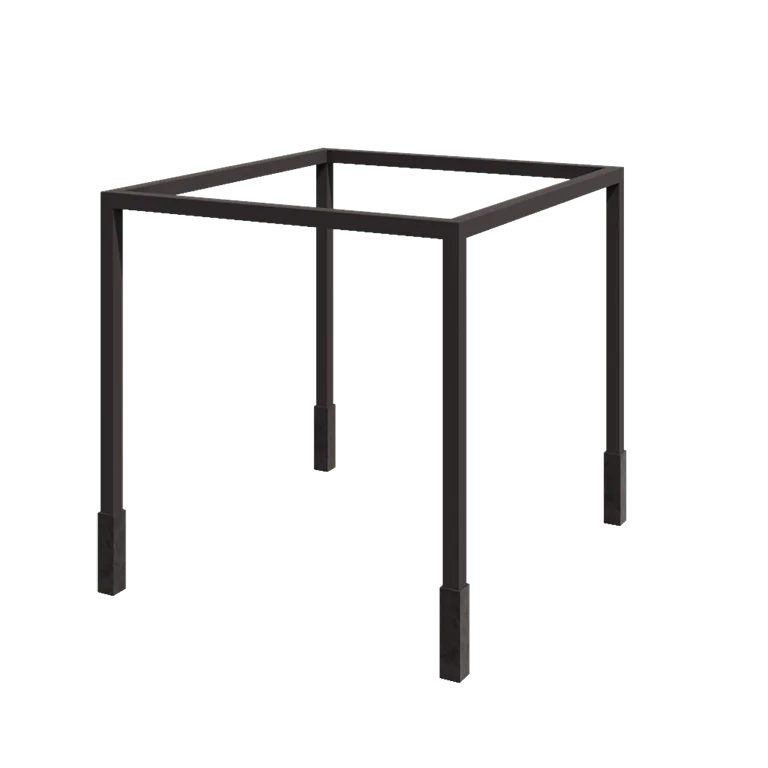 Stalen pergola - Vierkant - 324 x 300 x 230 cm - RAL7016 mat (antraciet grijs) - Met betonpoer