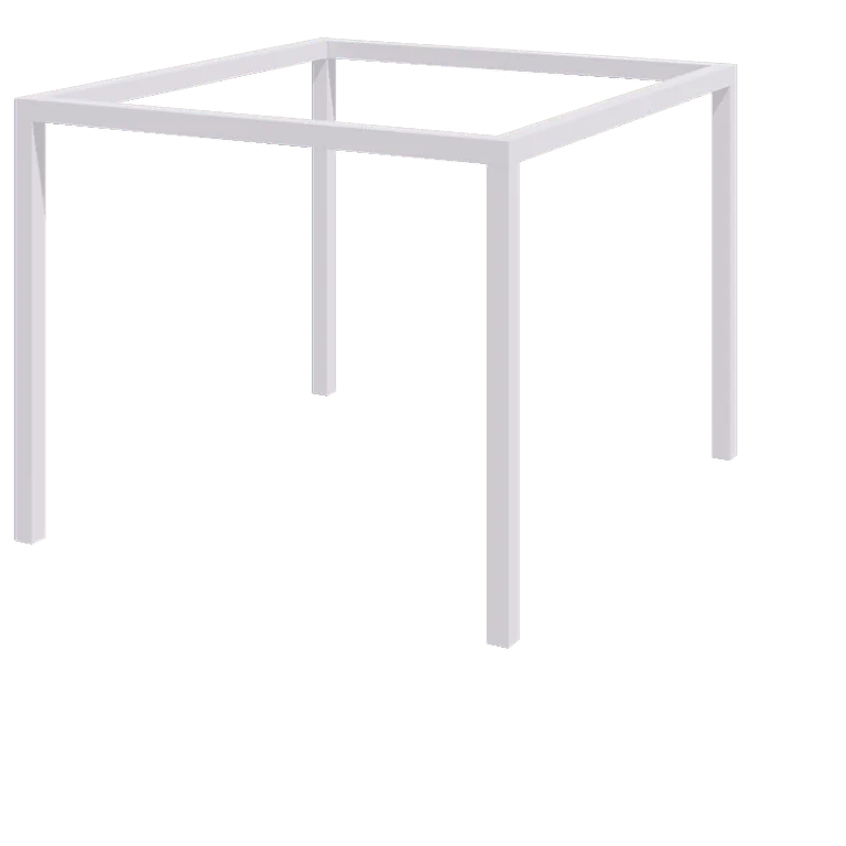 Stalen pergola - Vierkant - 324 x 300 x 230 cm - RAL9010 mat (wit) - Zonder betonpoer