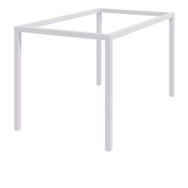 Stalen pergola - Rechthoek - 424 x 250 x 230 cm - RAL9010 mat (wit) - Zonder betonpoer