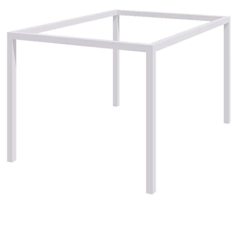 Stalen pergola - Rechthoek - 424 x 300 x 230 cm - RAL9010 mat (wit) - Zonder betonpoer