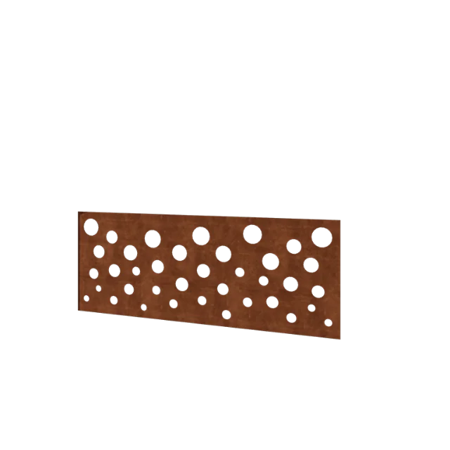 Cortenstaal schutting H - Paneel B - 120 x 47,5 cm