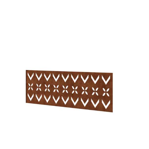 Cortenstaal schutting H - Paneel V - 120 x 47,5 cm