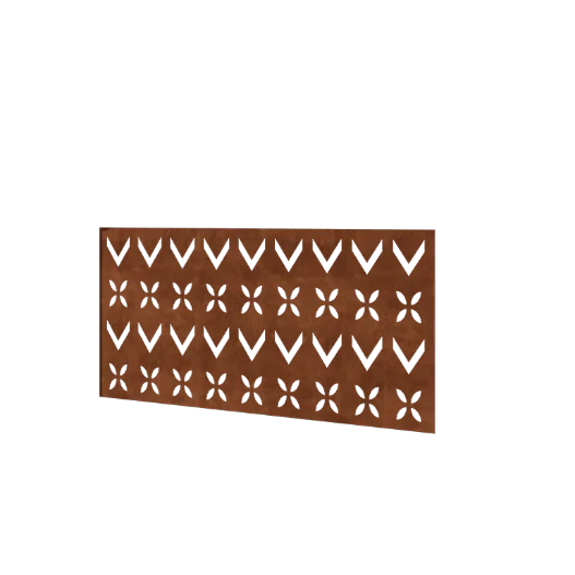 Cortenstaal schutting H - Paneel V - 120 x 63,3 cm