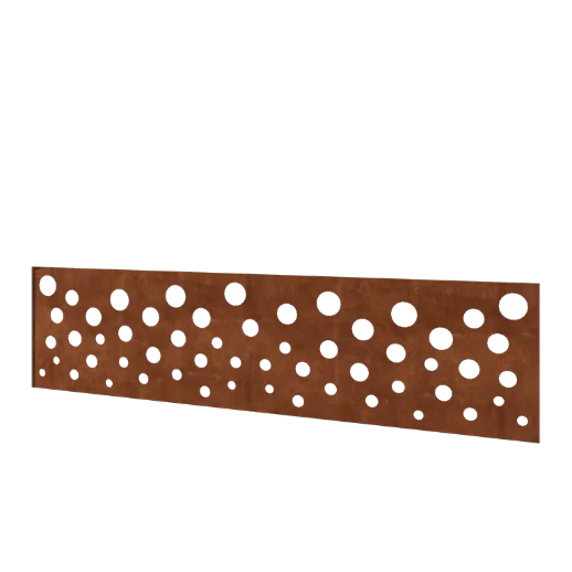 Cortenstaal schutting H - Paneel B - 180 x 47,5 cm