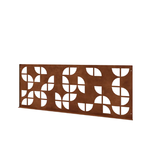 Cortenstaal sierhekwerk G - Paneel - 149 x 3 x 60 cm