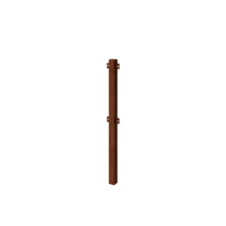 Cortenstaal sierhekwerk - Tussenpaal - 110 cm