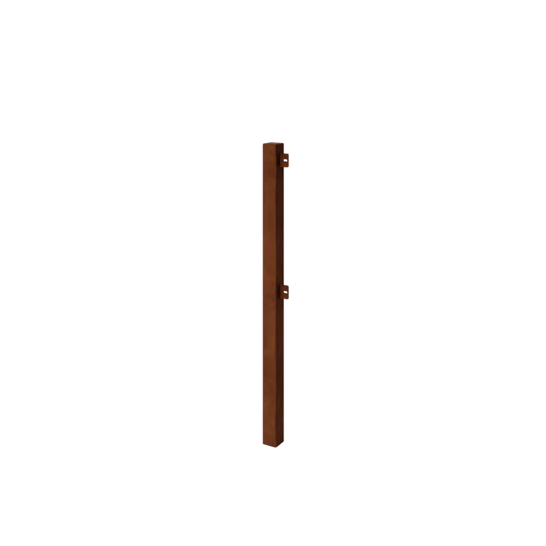 Cortenstaal sierhekwerk - Eindpaal - 110 cm