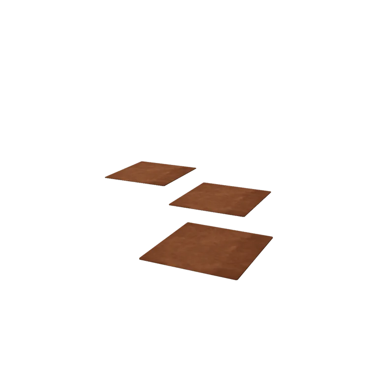 Cortenstaal staptegel - Vierkant - 30 x 30 cm